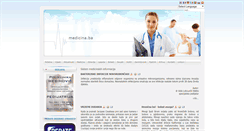 Desktop Screenshot of medicina.ba